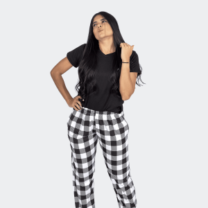 Pijama Cuadros Negros