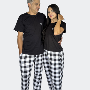 Pijama Cuadros Negros